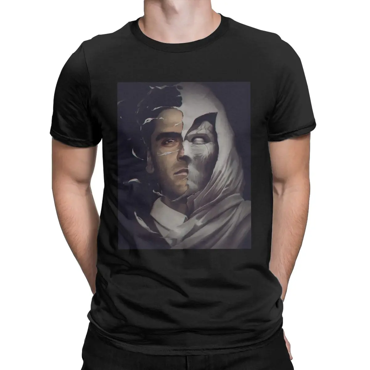 

T shirt for men Moon Knight Oscar Isaac 2022 new arrival Cotton Tops Vintage Short Sleeve Round Neck Tees Printed T-Shirts