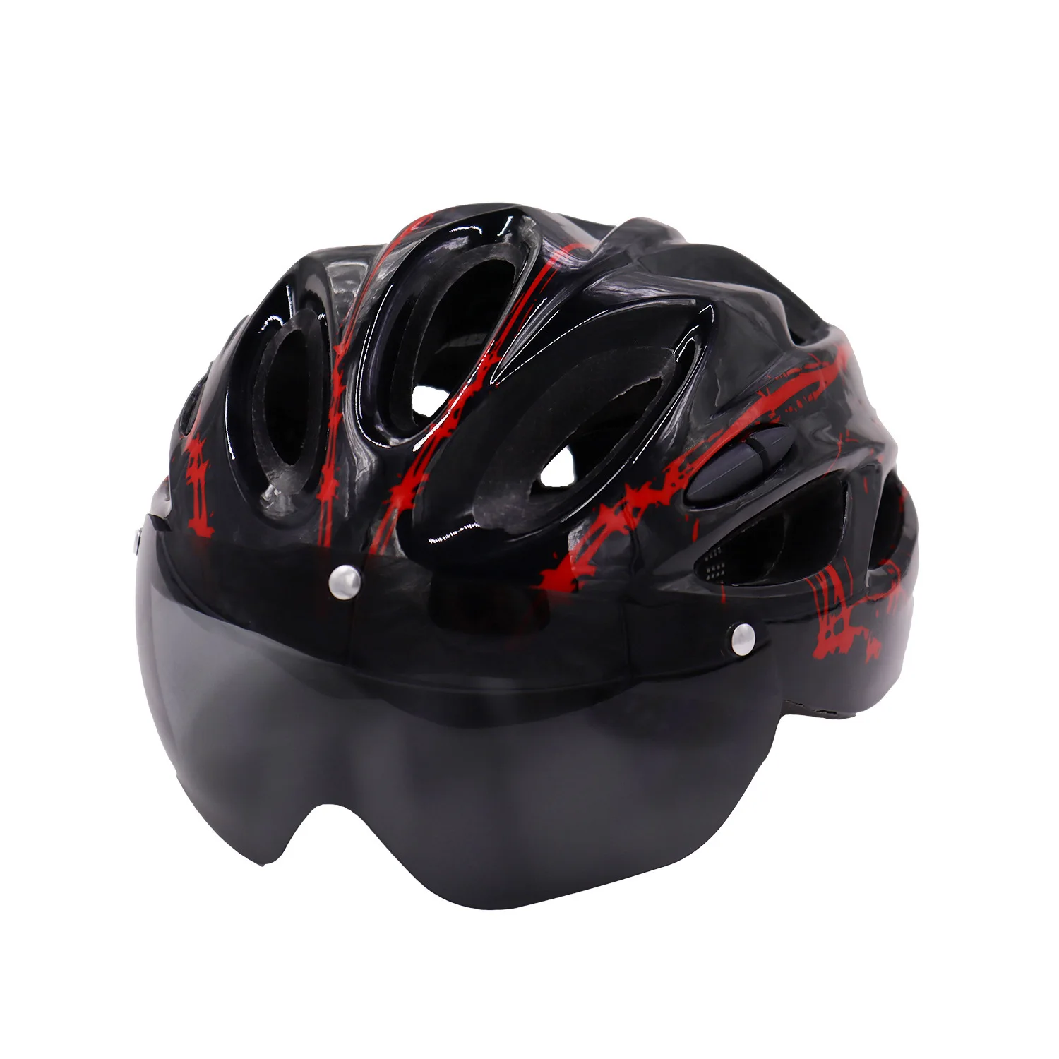 

New Adult Cycling Helmet With Magnetic Lens One-piece Bicycle Helmet Bicycle Hard Hat Mountain Biking Accessories Cycling Helmet