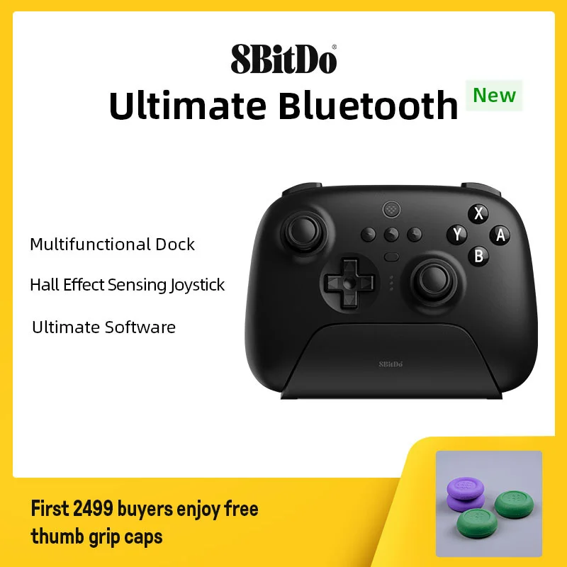 8BitDo - Ultimate Wireless Bluetooth Gaming Controller with Charging Dock for Nintendo Switch and PC, Windows 10, 11, Steam