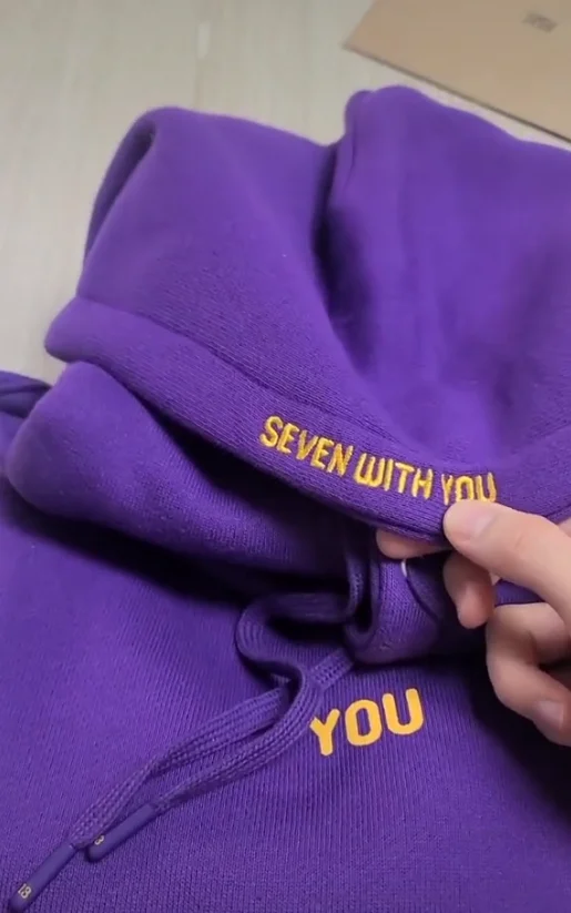 2022 jimin is seven with you Толстовка never walk alone Harajuku Bangtan Boys с капюшоном |