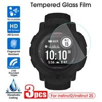 3pcs tempered glass screen protector film for garmin instinct2 2s explosion proof anti scratch full screen protector front film