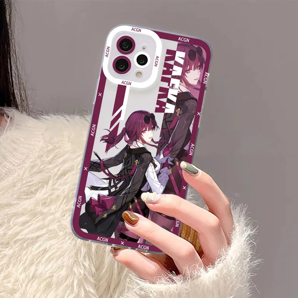 Honkai Star Rail Kafka Jing Yuan чехол для OPPO RENO 10 8 8T 8Z 7 7Z 6 6Z 5 5F 4 2 A98 A94 A92 A95 A72 PRO PLUS прозрачный