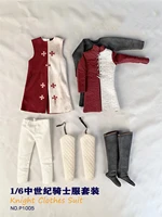 16th p1005 the middle ages knight mail jacket robe clothes suit model for 12inch action figures collectable
