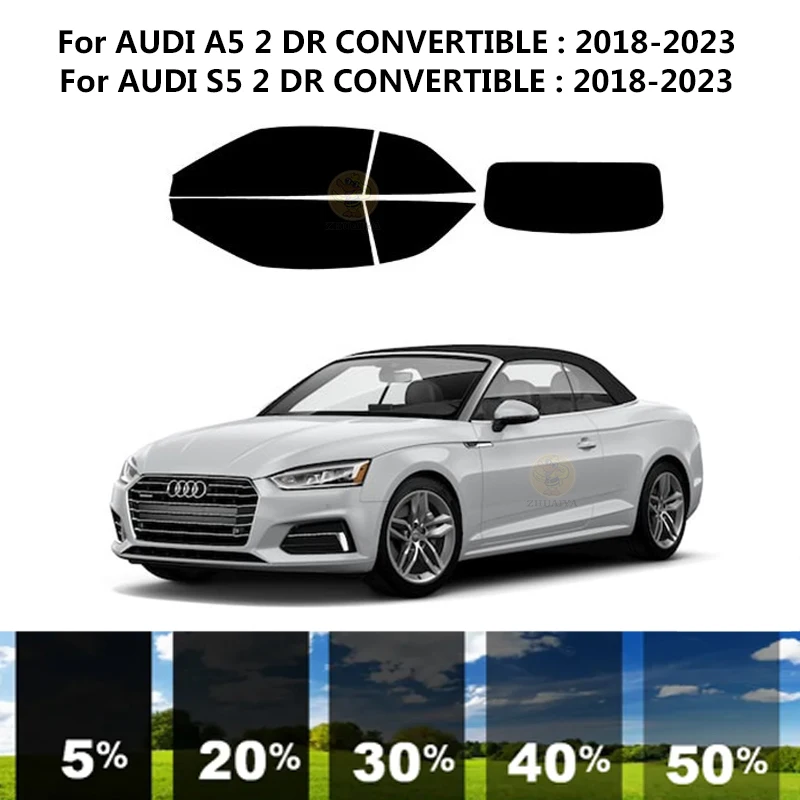 

Нанокерамическая Автомобильная УФ-пленка Precut для окна автомобильная пленка для окна для AUDI A5 2 DR CONVERTIBLE 2018-2023