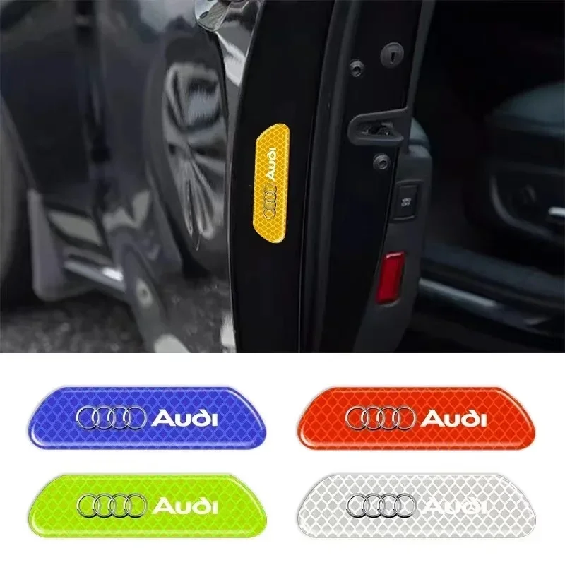 4 шт. предупреждающая светоотражающая наклейка на дверь автомобиля