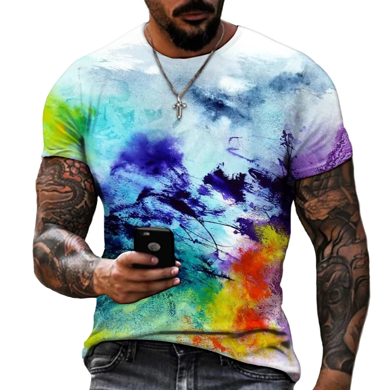 

Abstract Art Youth Fashion 100% Polyester Leica 3D Oversized T Shirt Men's Premium T Shirt Casual Top Plus Size XXS-6XL
