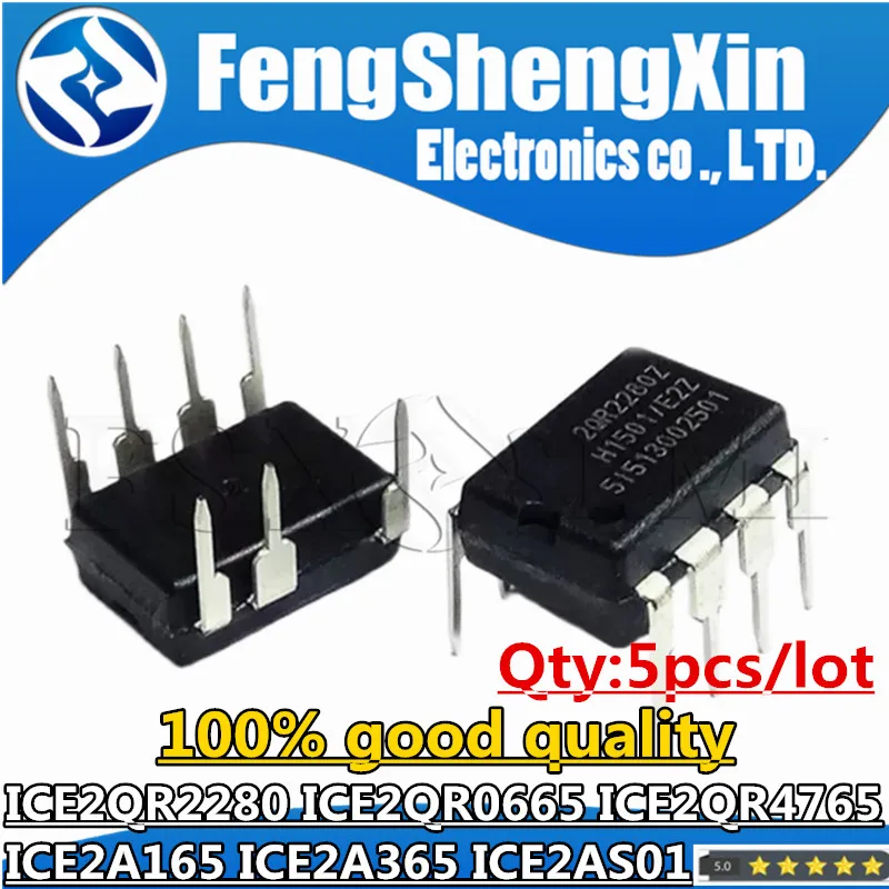 

5pcs ICE2QR2280Z ICE2QR2280 DIP 2QR2280Z DIP-7 ICE2QR0665 ICE2QR0665J 2QR0665 ICE2QR4765 2QR4765 ICE2A165 ICE2A365 ICE2AS01 DIP8