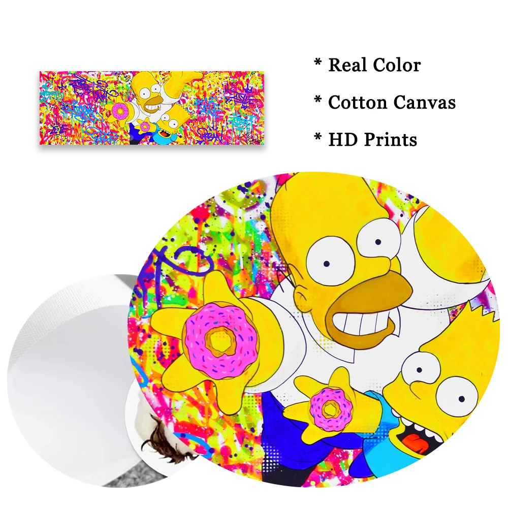 Семья Диснея Симпсоны художественный постер принты Симпсонов классическое