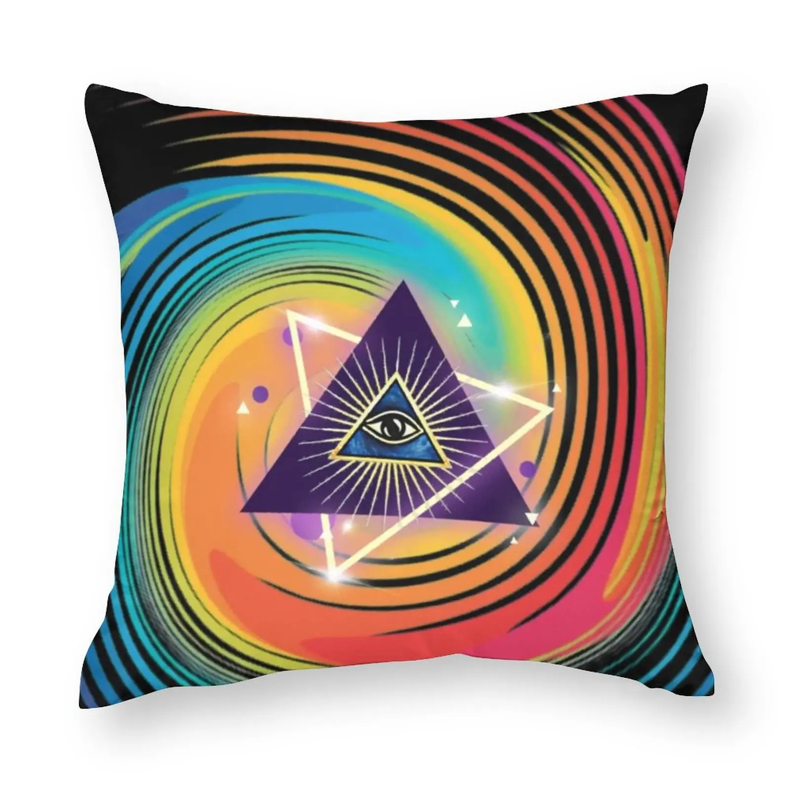 

Треугольные глаза Подушка Чехол все глаза в бесконечном размере кровать на молнии Подушка Чехол на весну Kawaii полиэстер Чехол