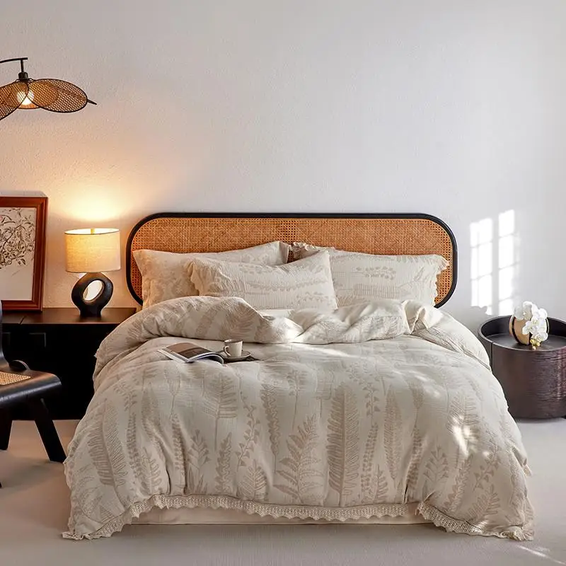 

Комплект постельного белья IvaRose HOME TEXTILE из хлопка и льна, 4 шт.
