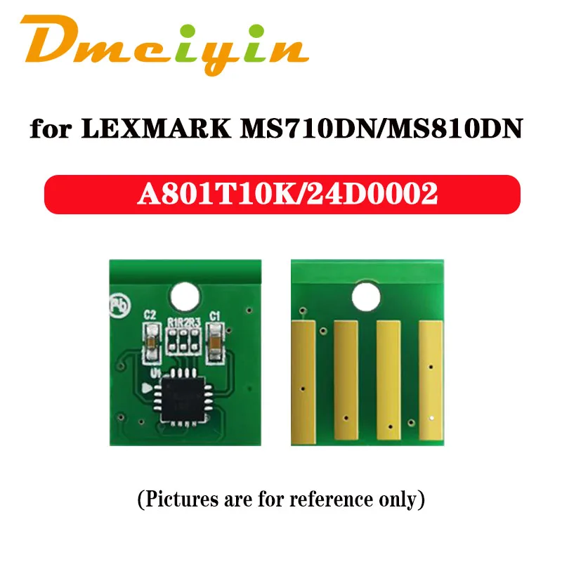 A801T10K/24D0002/24DG002/24D0023/24DG023 Чип тонер-картриджа 10K WW для Lexmark MS710DN/MX710DN/MS711DN/MS810DN/MS812DN