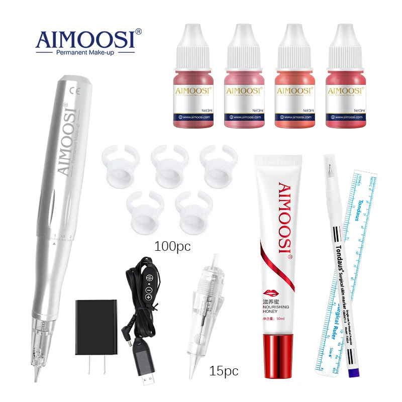 AIMOOSI A5 Tattoo Machine Set Professional PMU Pen Microblading Body Eyebrow Lips Permanent Makeup Machine Suitable Beginners