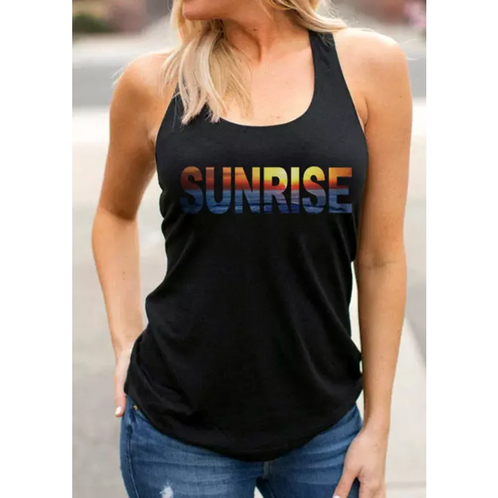 

Женский топ с принтом восхода солнца rheacмножество