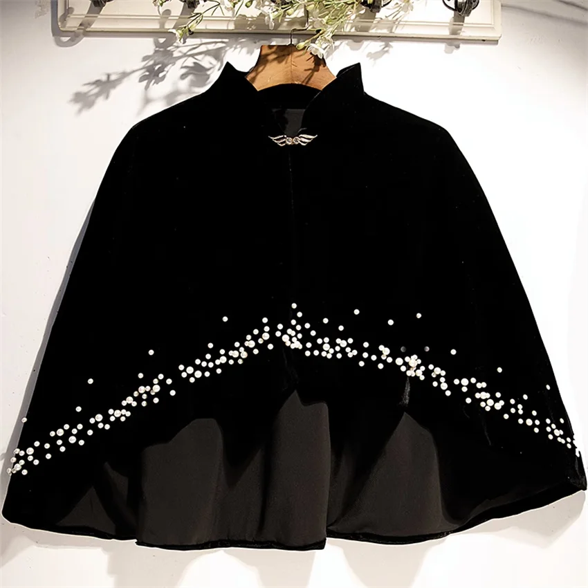 Новая Винтажная элегантная женская Золотая Бархатная накидка-болеро аксессуары