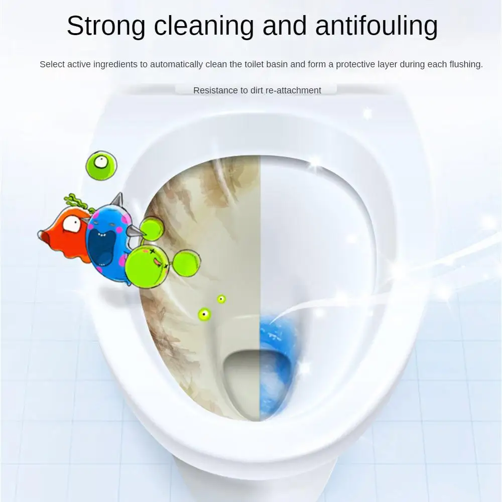 

Old Butler Cleaning Toilet Blue Bubble Automatic Cleaner Deodorant Odor Removal Scaling Stains Removal Lasting Toilet Cleaner