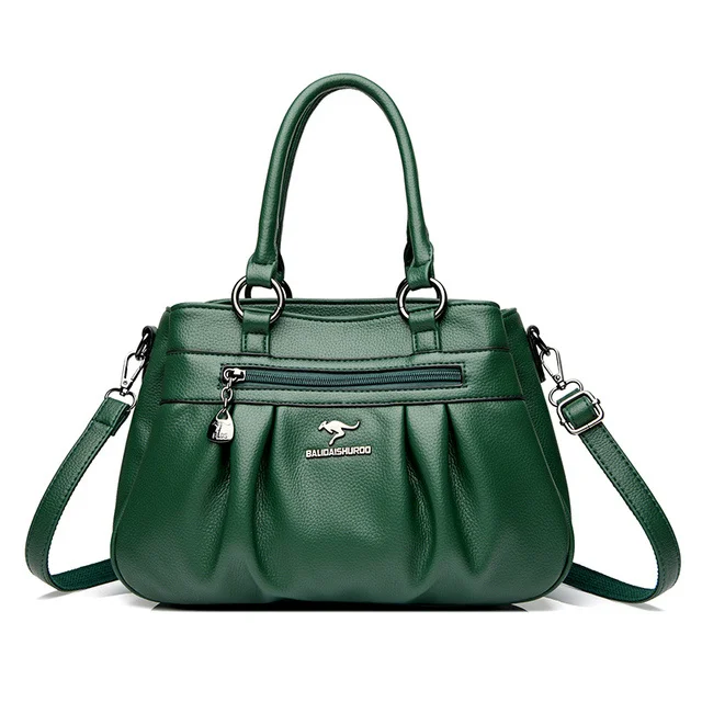 

Многофункциональная женская сумка на плечо, роскошные дизайнерские кожаные мессенджеры высокого качества, модная однотонная дамская сумо...