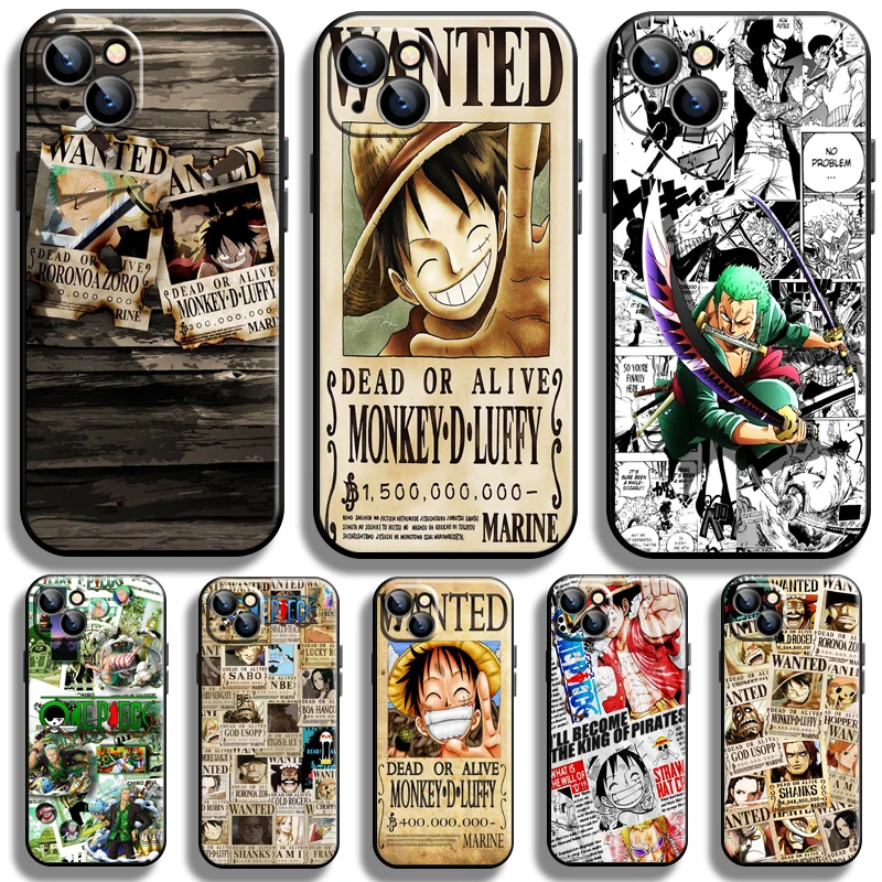 

One Piece Comics For Apple iPhone 13 12 11 Pro 12 13 Mini X XR XS Max SE 5 6 6s 7 8 Plus Phone Case Silicone Cover Coque
