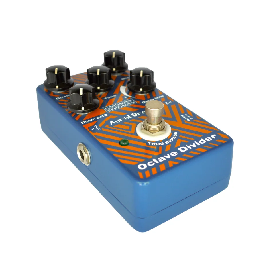 Aural Dream Octave Divider Guitar Pedal Monophonic Polyphonic Harmony Pitchshift -1Oct -2Oct Delay Mod Detune Synth Organ Effect enlarge