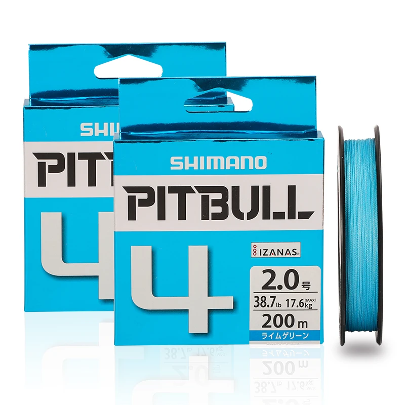 Оригинальная плетеная рыболовная леска PITBULL 150 м X4 PE, зеленая/синяя, сделано в Японии, высокопрочные и мягкие рыболовные принадлежности