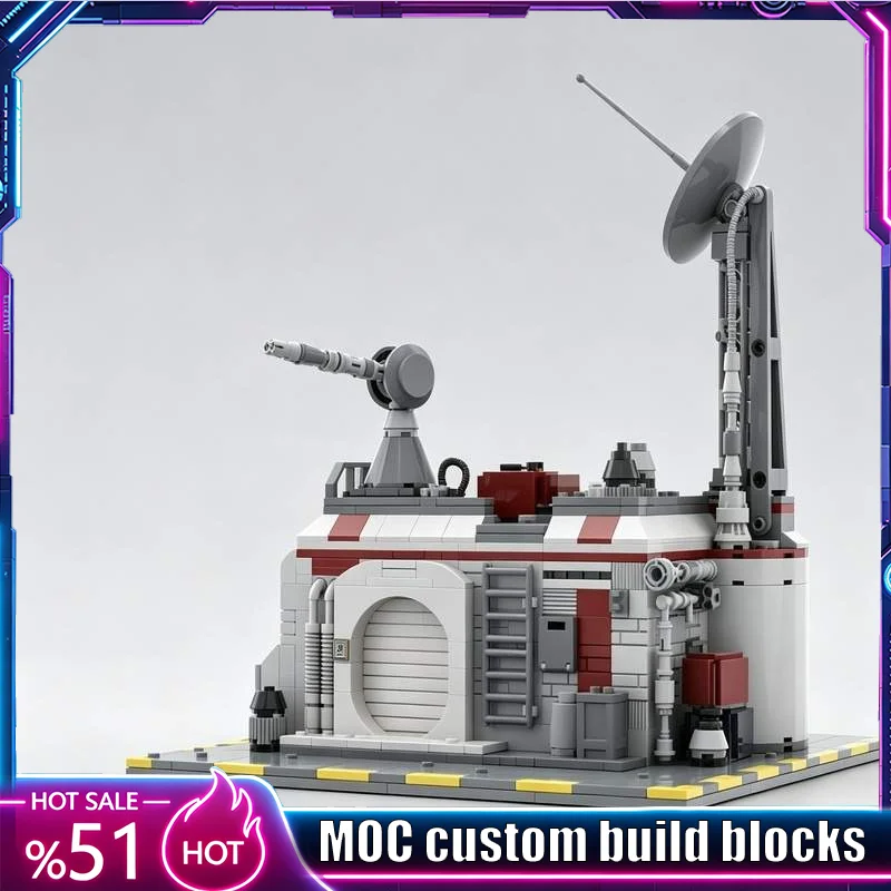 Фото НОВИНКА: Конструктор MOC «База-посадка клоун-солдатов» (1142 детали), научно-фантастическая модель, развивающая игрушка для самостоятельной сборки, подарок на день рождения, коллекционная серия №1