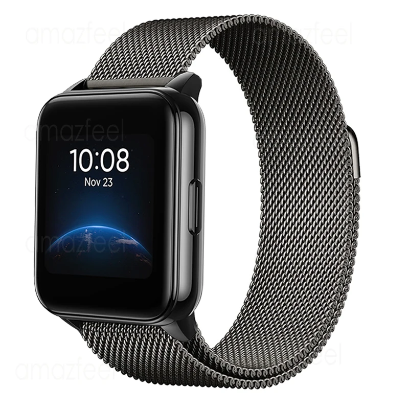 

20mm 22mm Metal Magnetic Bracelet For Realme Watch/S/S Pro Watch Band Stainless Steel Strap For Realme Watch 2/2 Pro Wristband