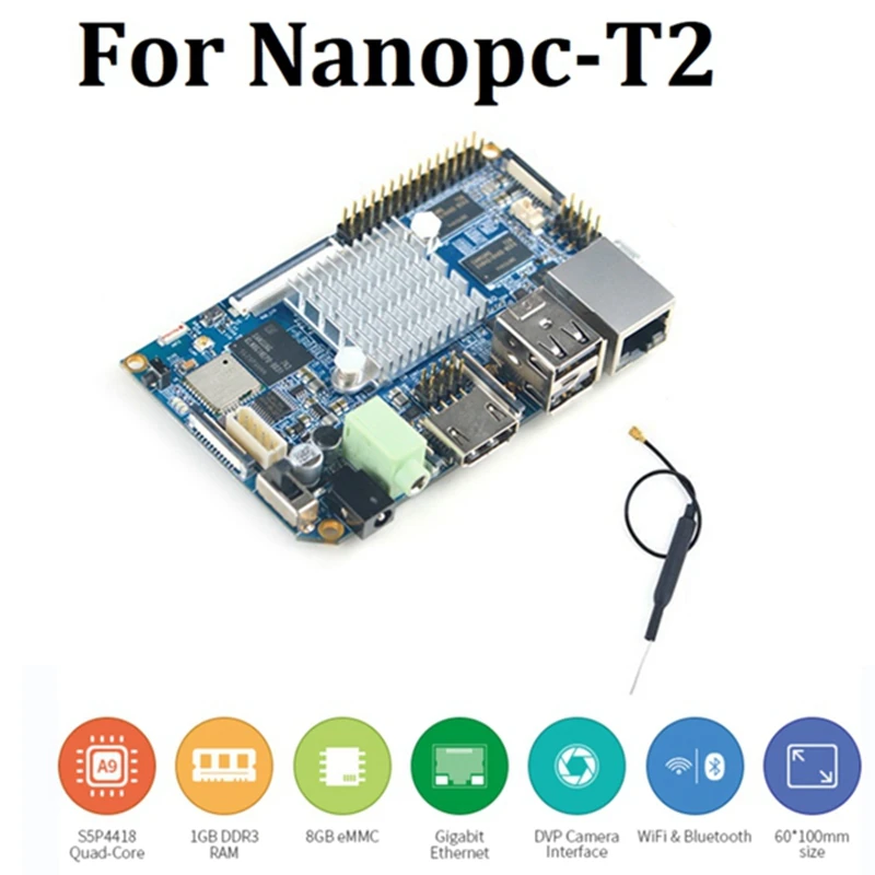 

1 Set Development Board S5P4418 Development Board Quad Core Cortex-A9 1GB DDR3 RAM Wifi Bluetooth A9 Card Support Ubuntu Android