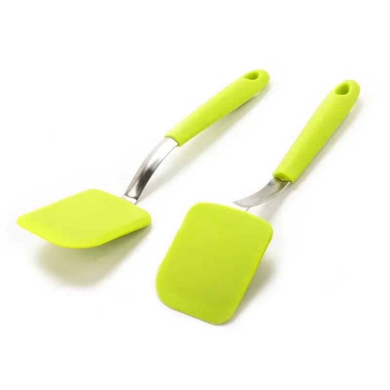 

NEW2023 Food Grade Non-stick Fried Steak Egg Spatula Kitchen Cooking Utensils Silicone Long Handle Food Flipper Shovel