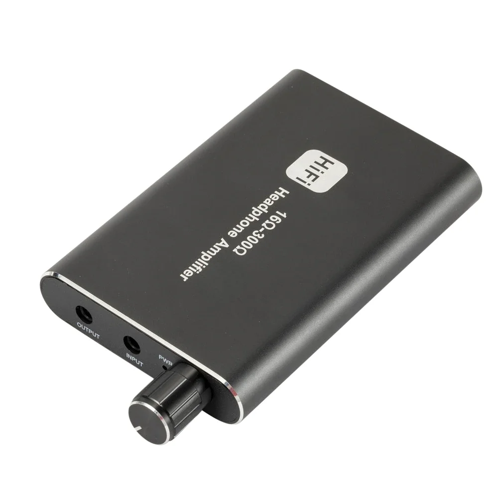 

Portable HiFi Headphone Amplifier Headphone Amp 3.5mm Stereo Audio Out with Switch Powered Dual-Output with 2-Level Boost