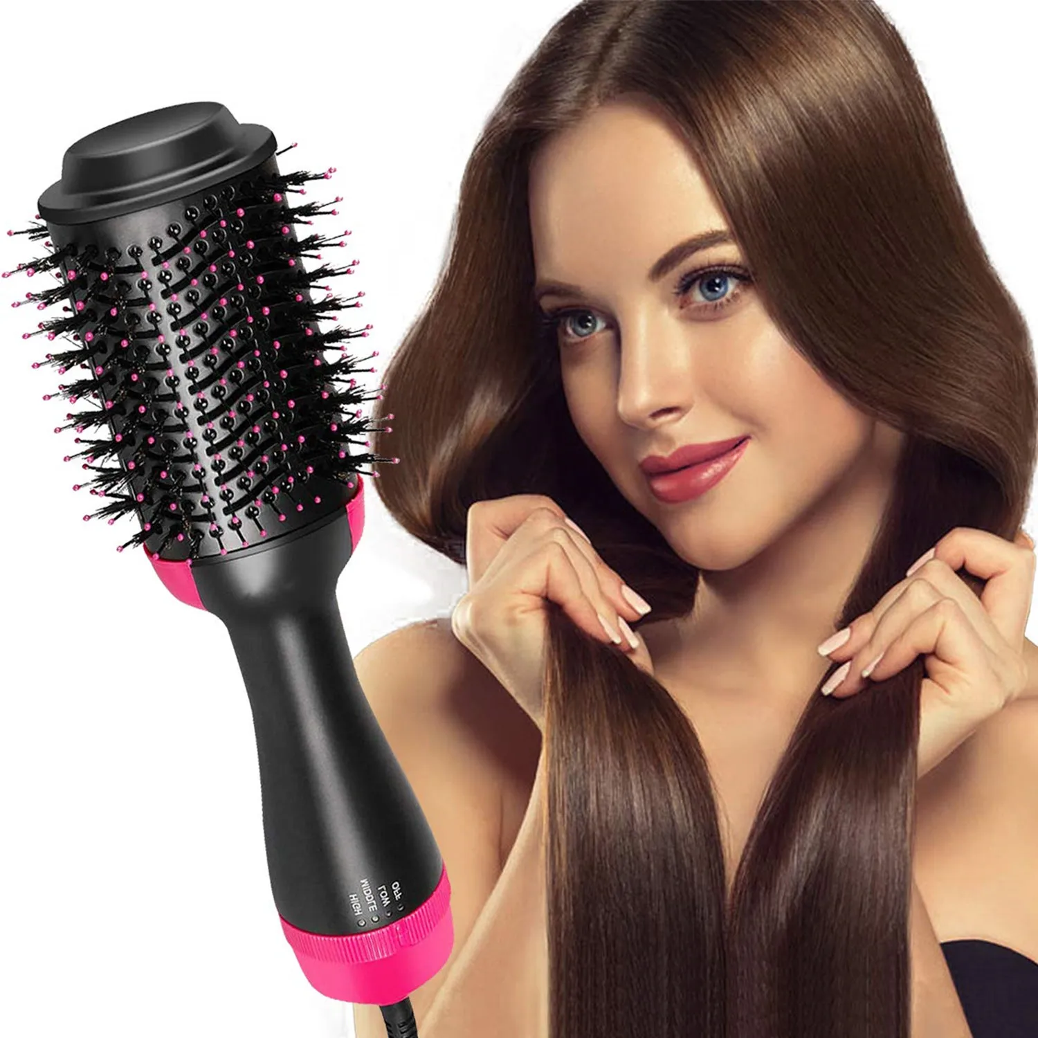 

Hair Dryer One Step Hot Air Brush Styler and Volumizer Salon Hair Blower Brush Hairdryer Electric Hair Straightener Curler Comb