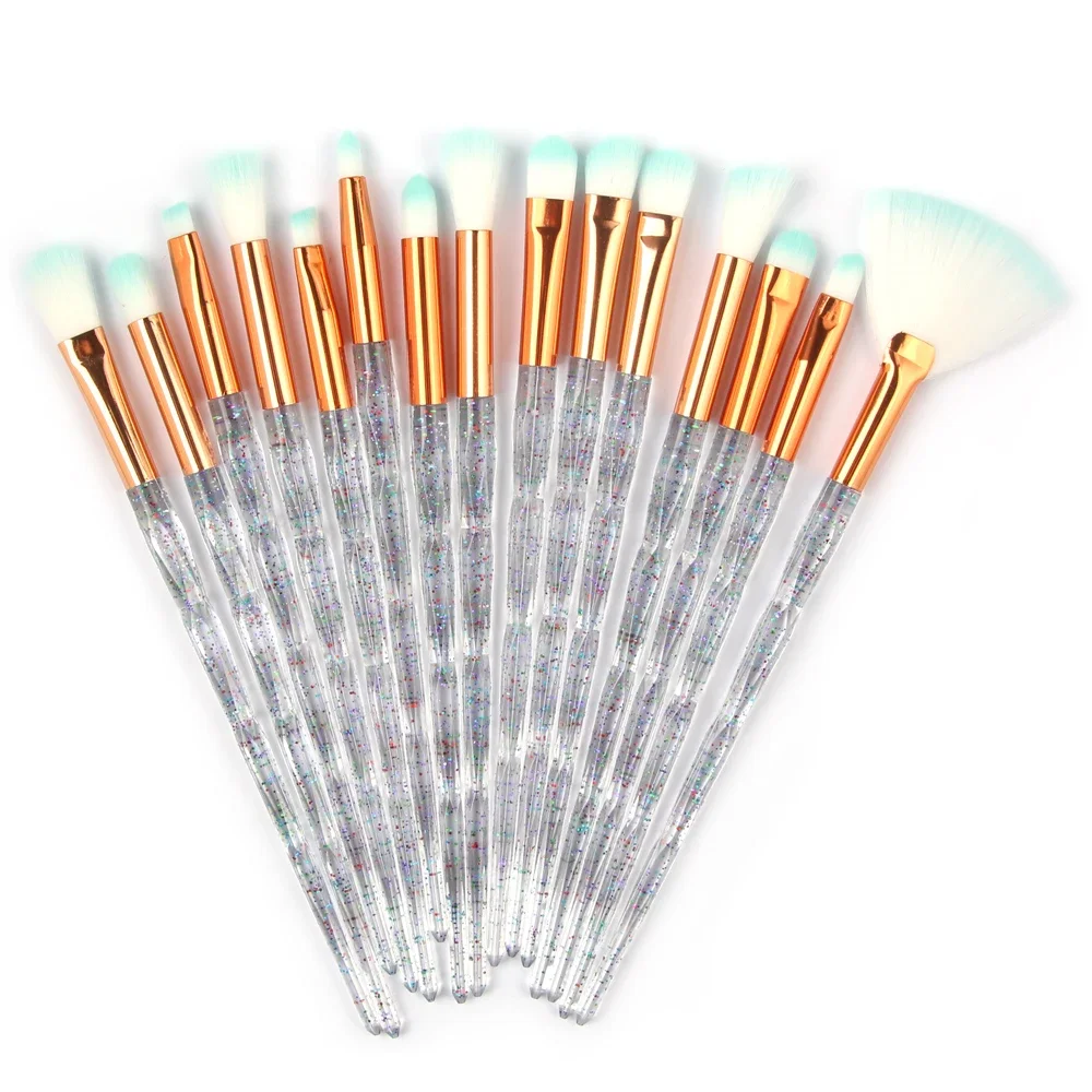 Кисть для макияжа с хрустальной ручкой 20-компонентный набор кистей