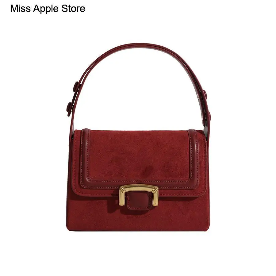 

Shoulder Bag Bridal Party Bag Luxury Female Purses And Handbags Vintage Leather Solid Hasp Square Bags Chic Boutique Clutch Lady