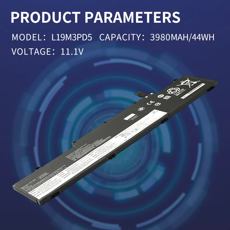 SOMI l19m3pd5 l19d3pd5 аккумулятор портативный для lenovo thinkpad e14 e15 gen 2 5b10x02594 5b10x02606 tp00117a tp00116c