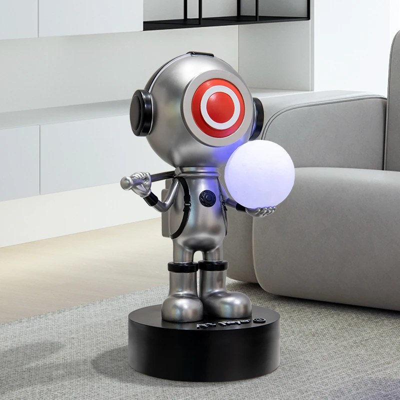 

Креативная фигурка, скульптура, поделки из смолы, ночная лампа, статуэтка для гостиной, напольное украшение, современное искусство, декор для комнаты в скандинавском стиле, фигурки