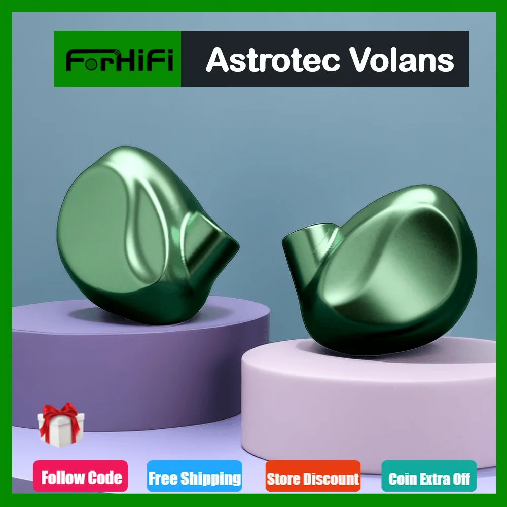 

Astrotec Volans IEM Brass Driver MMCX Detachable High Resolution Earbuds