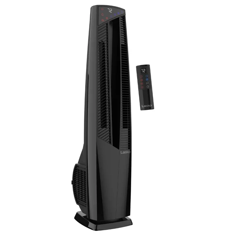 

Lasko 1500W All Season Tower Fan and Space Heater with Remote, FHV801, Black, New