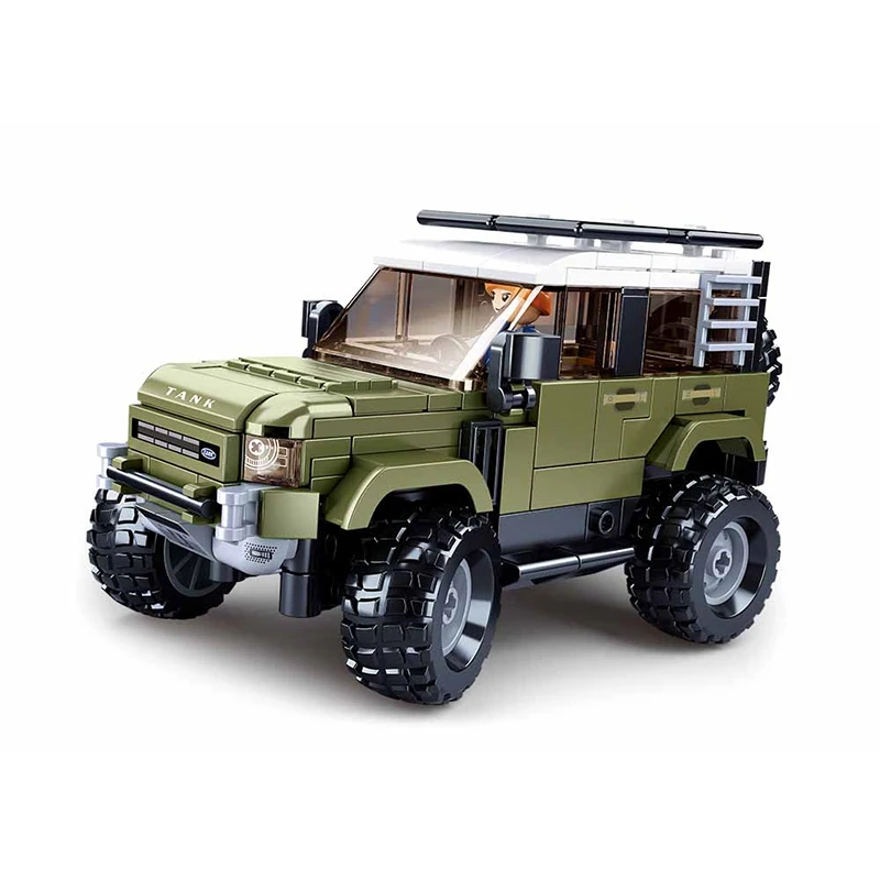 Новый конструктор Sluban Technical ORV Land SUV Rover Defender 42110 классическая модель автомобиля для пересеченной местности, набор детских игрушек, подарки