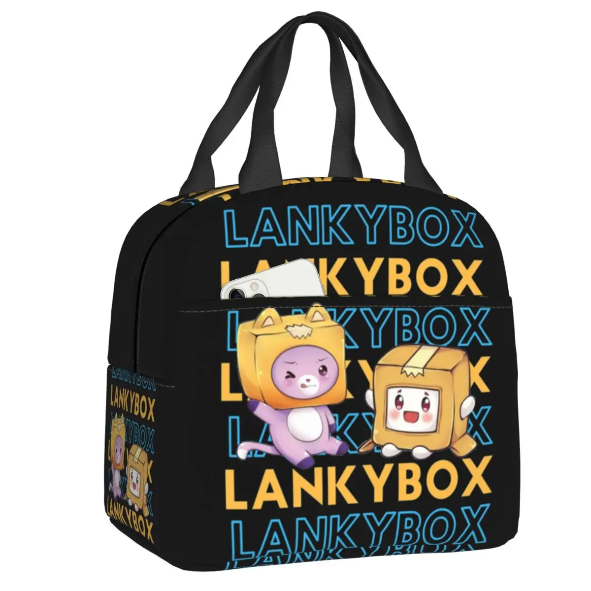 

Мультяшный ТВ фильм Lankybox Портативный Ланч-бокс женский герметичный термоохладитель пищевой изолированный Ланч-бокс для офиса работы