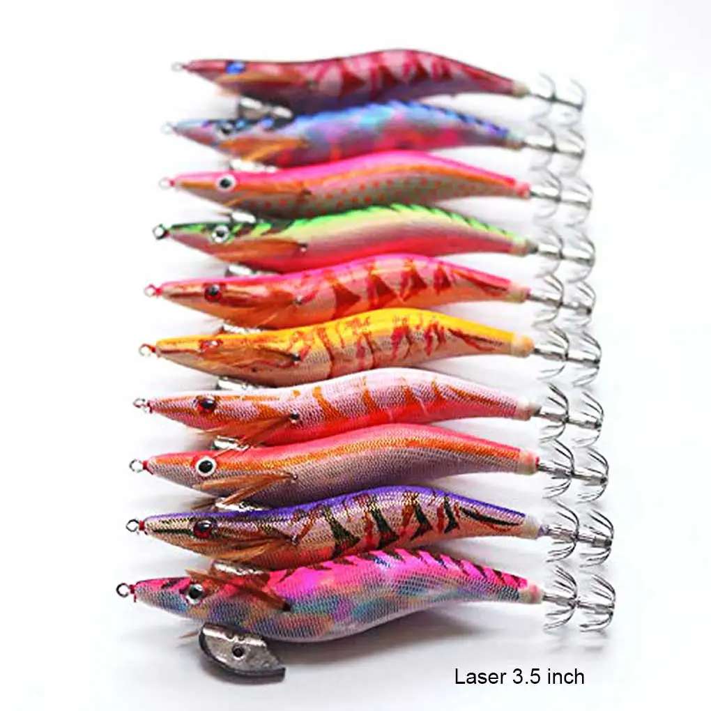 

10x10x крючок для приманки, рыболовная приманка, джиг для кальмаров, многоразовые уличные принадлежности