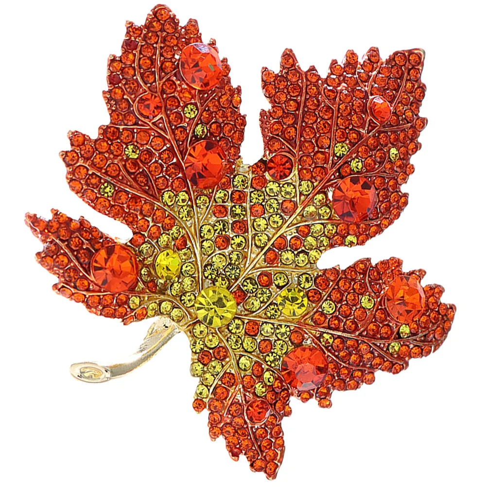 

Maple Leaf Brooch Prom Corsage Fall Brooches Women Autumn Jewelry Metal Pins Alloy Personalized Gifts Friends Female Miss Clips