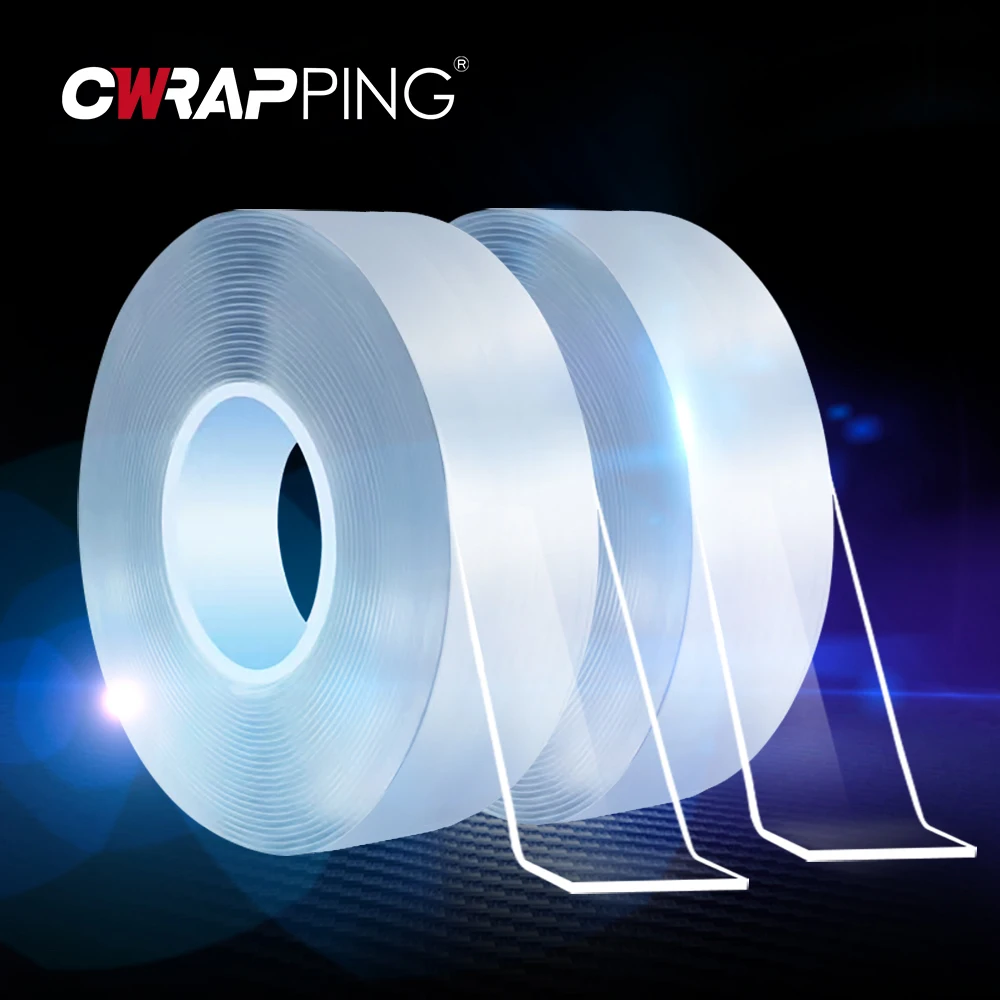 

Водонепроницаемая прозрачная нано-лента, двусторонняя бесследная многофункциональная Наклейка на стену для домашнего использования, деко...