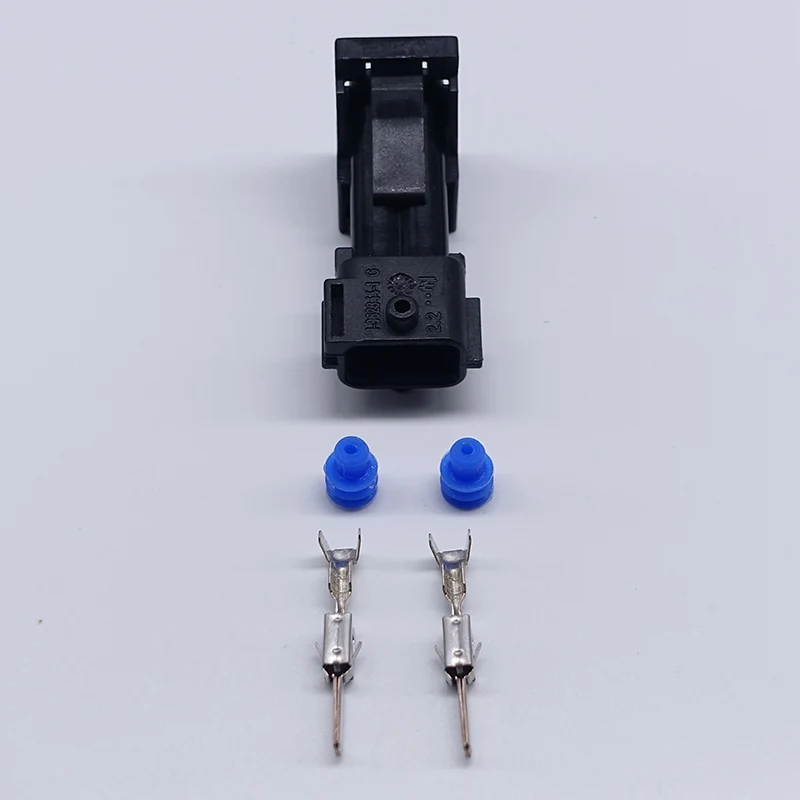 

Tyco/Amp 2 контактный мужской и женский Электрический телефон 1-965422-1 1-962344-1