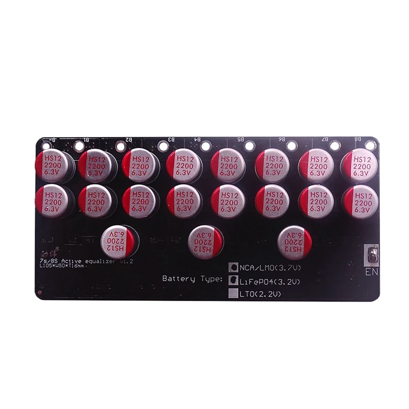 

8S Lithium Titanate Battery Balancer Lithium Ion Battery Active Equalizer Balancer Energy Transmission Board