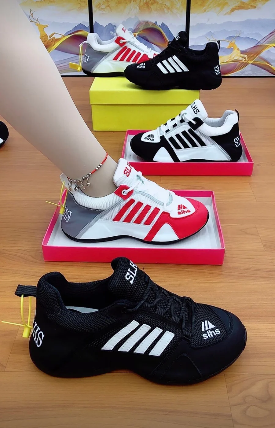 Мужская обувь новая модная повседневная для папы в тон дышащая сетчатая Spirit Guy с