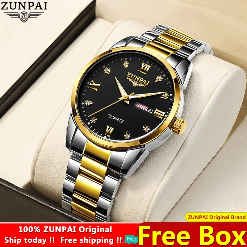 

Часы WISHDOIT Мужские кварцевые, водонепроницаемые, из нержавеющей стали