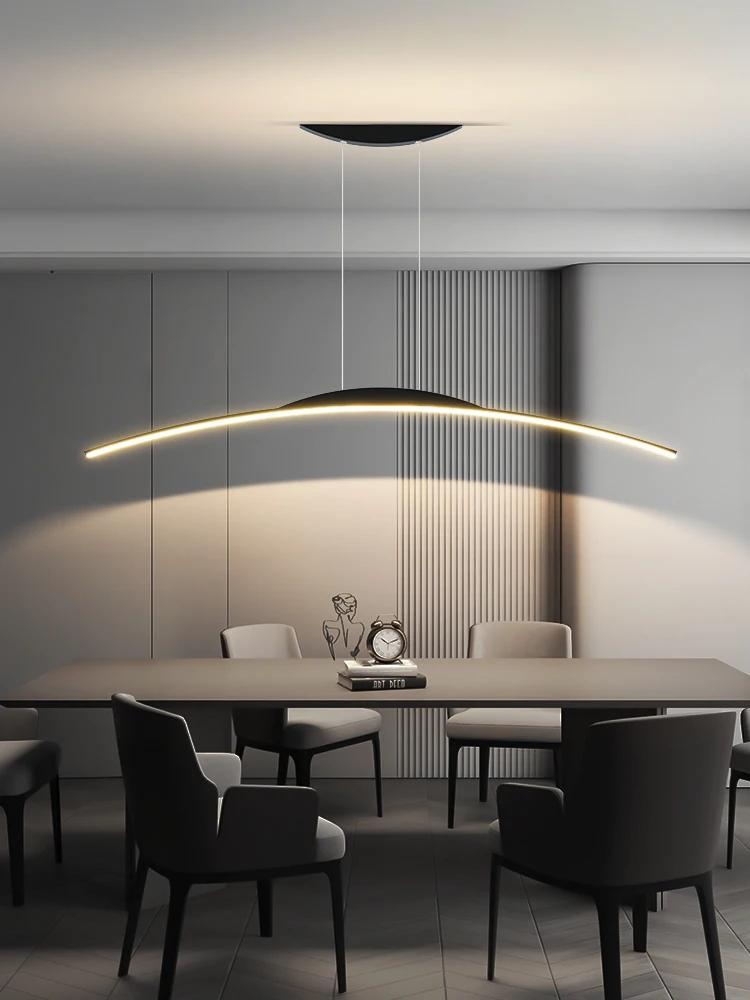 Designerski żyrandol pokojowy, prosty, nowoczesny skandynawski, stół do jadalni, stolik barowy, minimalistyczna lampa led, długie lampy wiszące do biura 1 Designerski żyrandol pokojowy, prosty, nowoczesny skandynawski, stół do jadalni, stolik barowy, minimalistyczna lampa led, długie lampy wiszące do biura 1