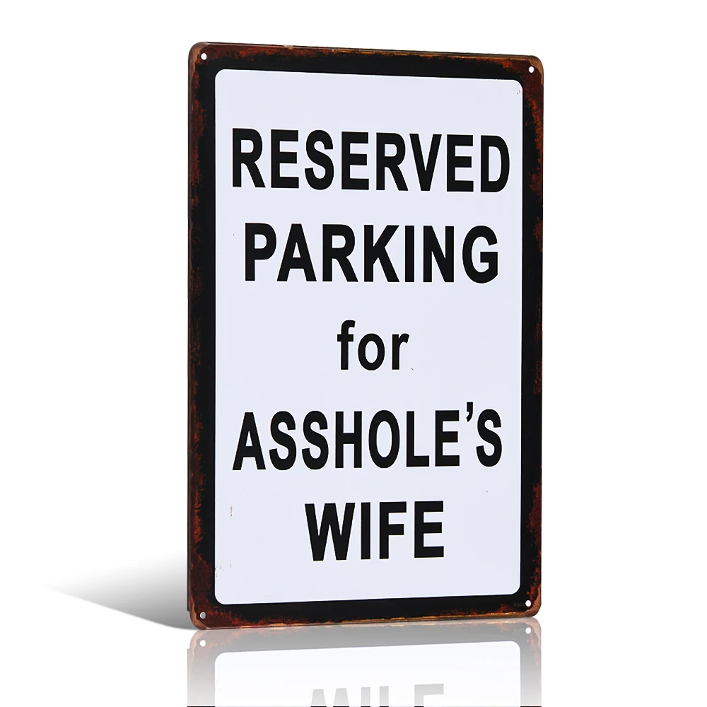 

Reserved parking Vintage Tin Sign Bar Pub Tavern Wall Decor iron Paintings