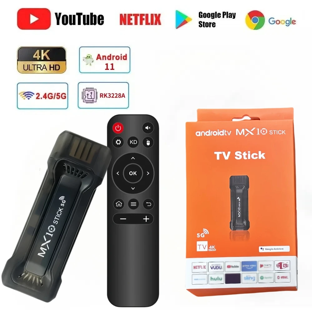 ТВ-приставка HDR на Android 11 4K 1080P Wi-Fi 6 2 4/5 8 ГГц