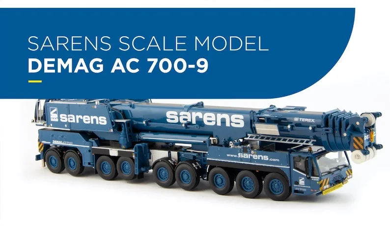 

Sarens 1:50 Demag ac700-9 crane модель 20-3075