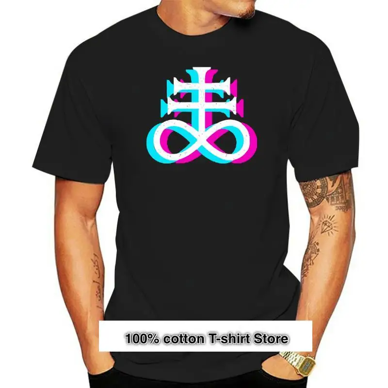

Camiseta de moda de verano, camisa de satanismo y el oculto de la personalidad de la Cruz Leviatán