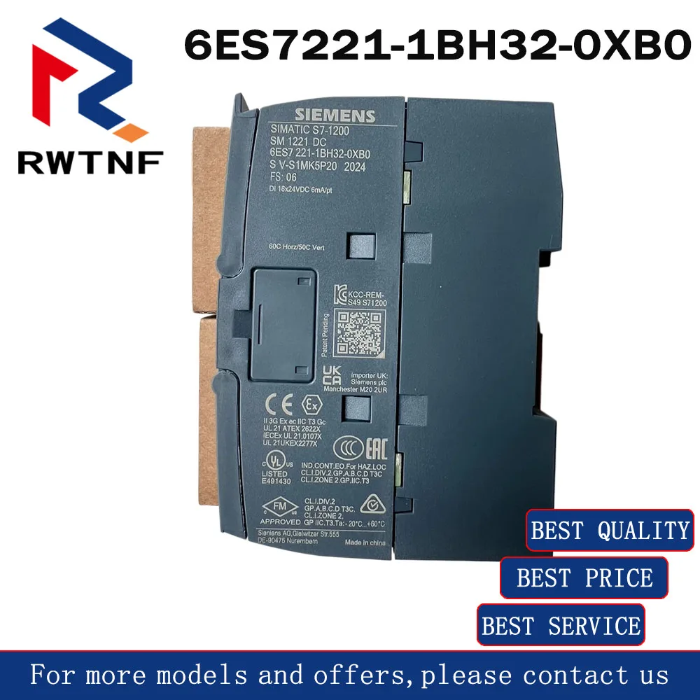 Фото Новый оригинальный цифровой модуль ввода данных SIEMENS S7-1200, артикул 6ES7221-1BH32-0XB0, 100% оригинальный, в наличии на складе. №1